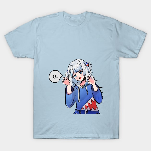 Gawr Gura HoloLive T-Shirt by  dwotea